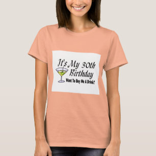 T-shirt É meu aniversário de 30 anos