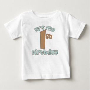 T-shirt É meu primeiro aniversário