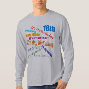 T-shirt É meus 18os presentes de aniversário