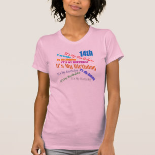 T-shirt É meus presentes de aniversário do aniversário
