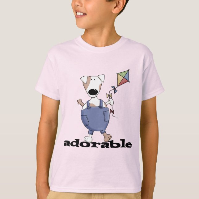 T-shirt e presentes adoráveis do cão (Frente)