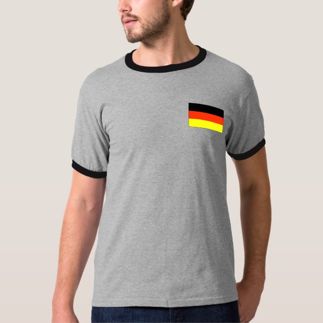 T-shirt e presentes alemães da bandeira (Frente)