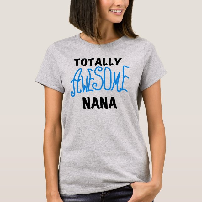 T-shirt e presentes azuis totalmente (Frente)