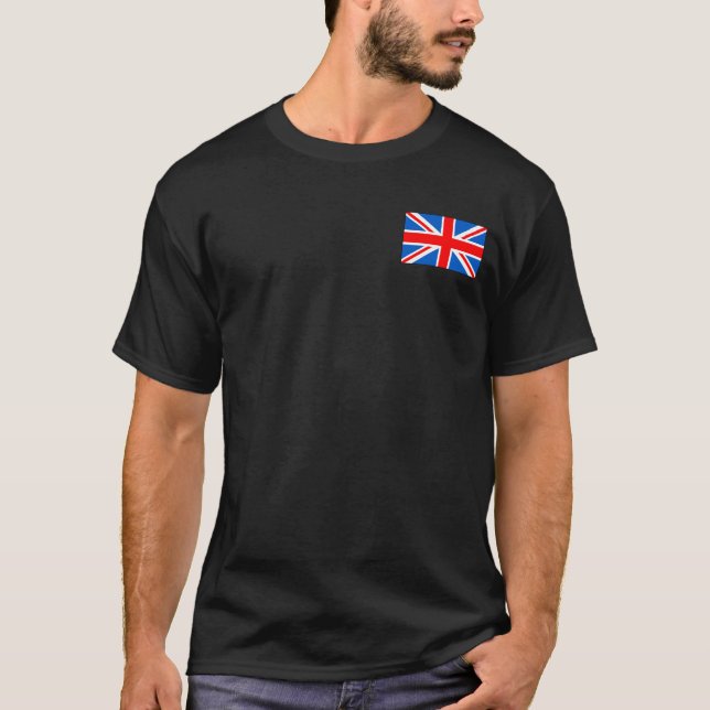 T-shirt e presentes britânicos da bandeira (Frente)
