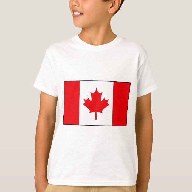 T-shirt e presentes canadenses da bandeira (Frente)
