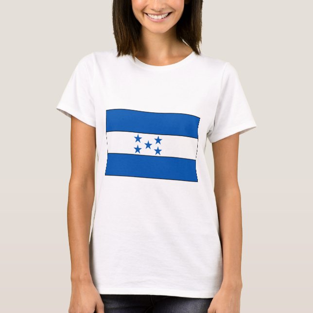 T-shirt e presentes da bandeira de Honduras (Frente)