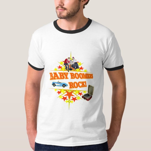 T-shirt e presentes da rocha dos nascidos no Baby (Frente)
