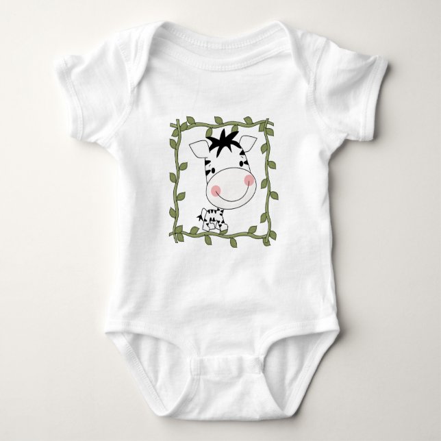 T-shirt e presentes da zebra do bebê (Frente)