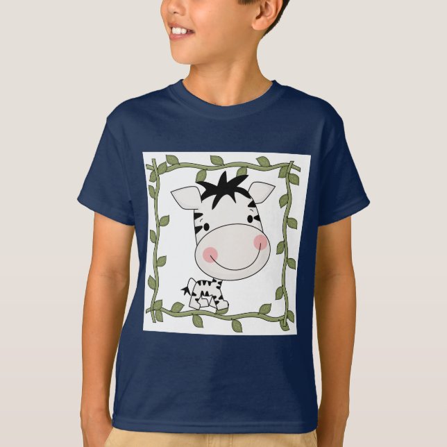 T-shirt e presentes da zebra do bebê (Frente)