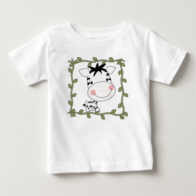 T-shirt e presentes da zebra do bebê (Frente)