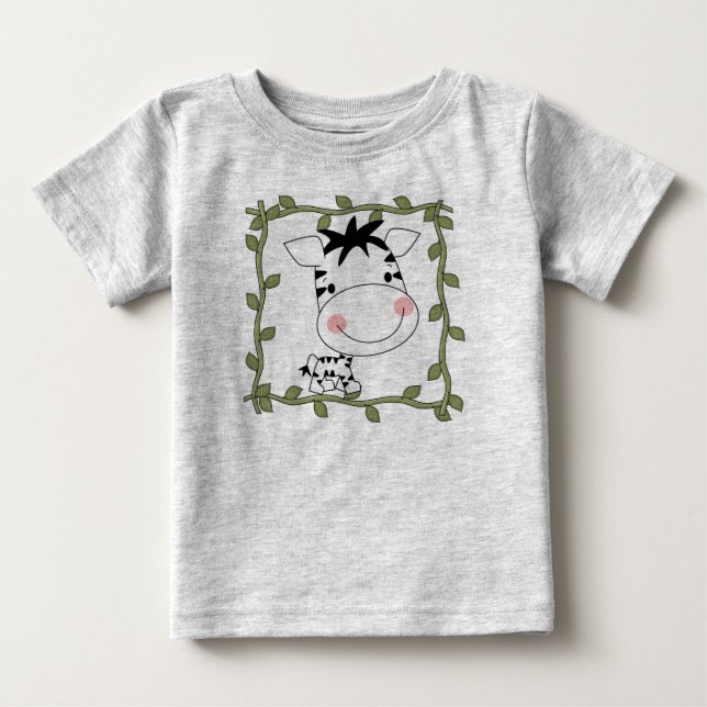 T-shirt e presentes da zebra do bebê (Frente)
