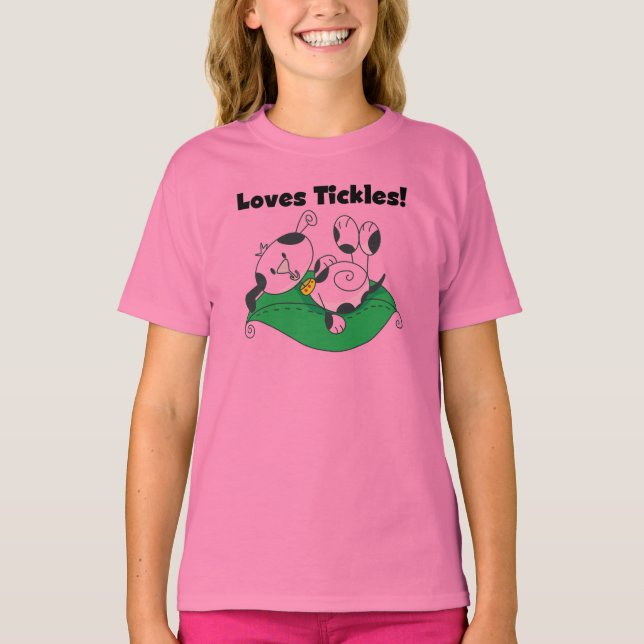 T-shirt e presentes das cócegas dos amores (Frente)