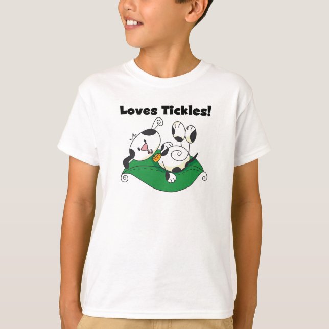 T-shirt e presentes das cócegas dos amores (Frente)