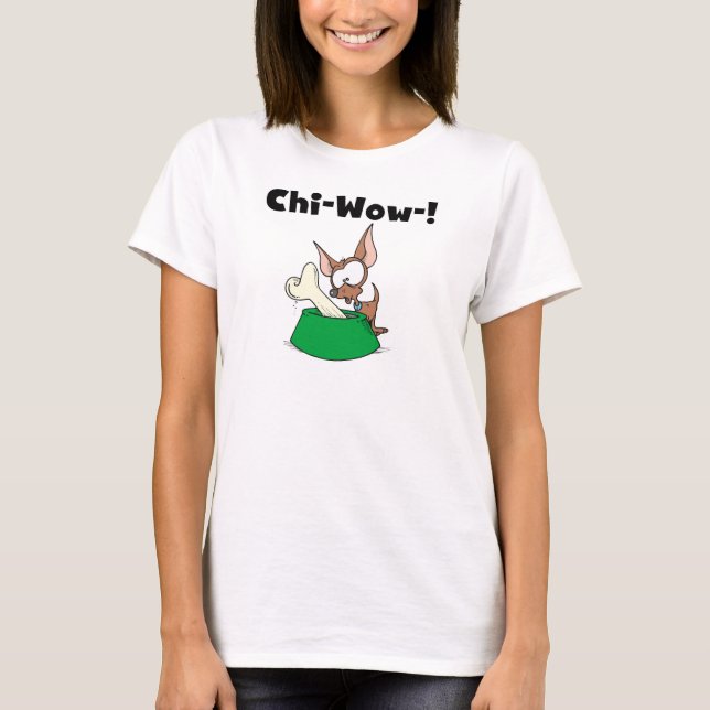 T-shirt e presentes de Chihuhua Qui-Wow (Frente)