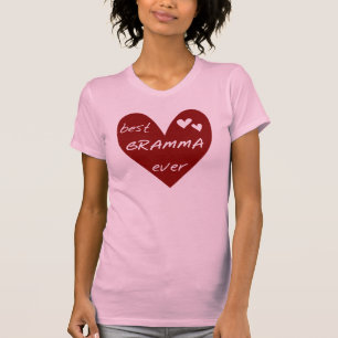 T-shirt e presentes de Gramma do coração vermelho