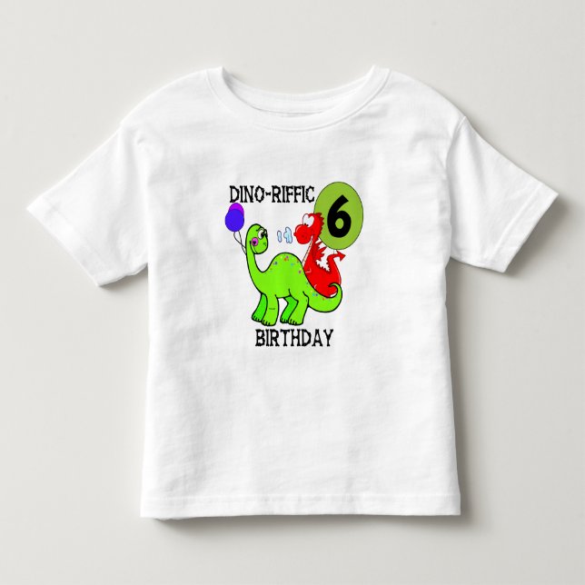 T-shirt e presentes do aniversário do dinossauro (Frente)