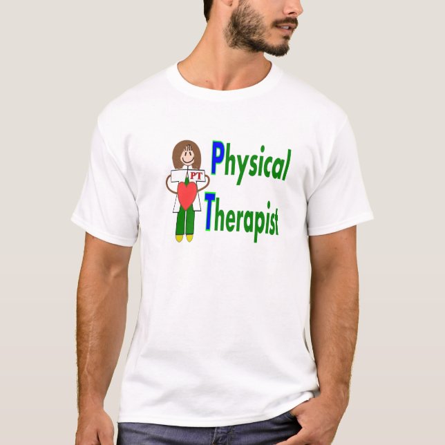 T-shirt e presentes do fisioterapeuta (Frente)