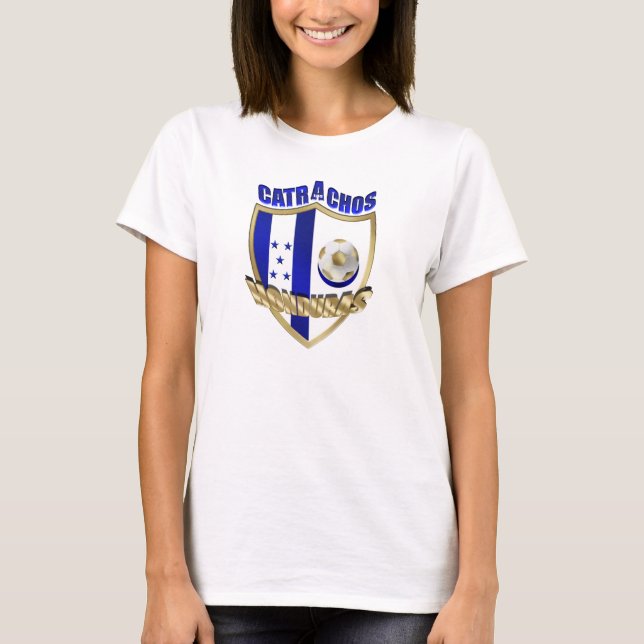 T-shirt e presentes do futebol de Honduras (Frente)