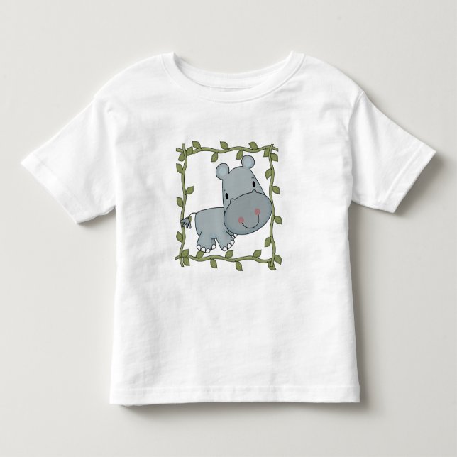 T-shirt e presentes do hipopótamo do bebê (Frente)
