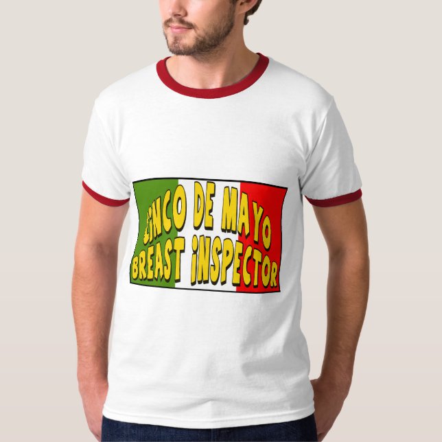 T-shirt e presentes do inspector do peito de Cinco (Frente)