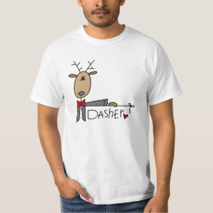 T-shirt e presentes do Natal da rena de Dasher