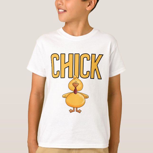 T-shirt e presentes do pintinho (Frente)