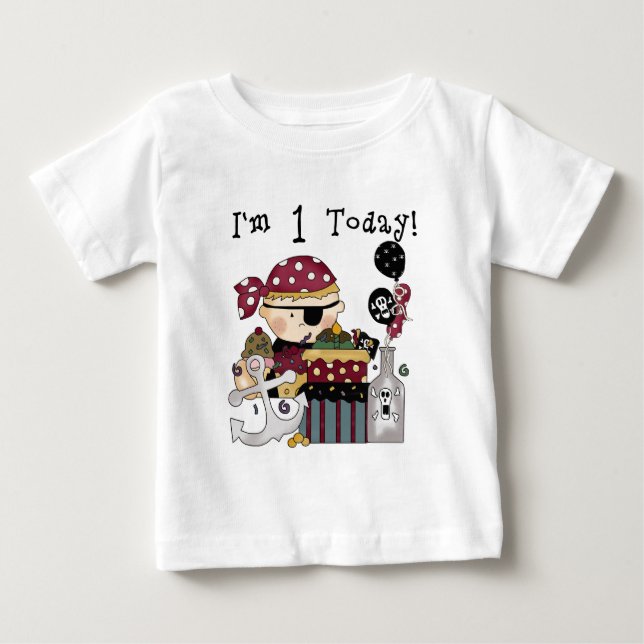 T-shirt e presentes do pirata do primeiro (Frente)