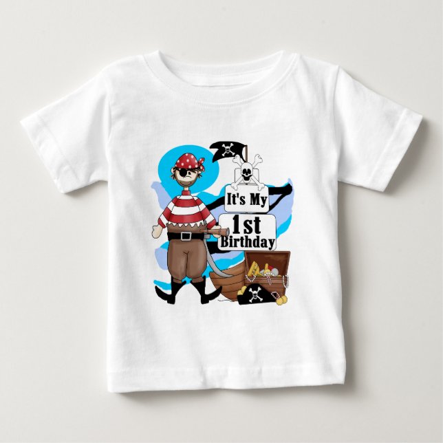 T-shirt e presentes do primeiro aniversario do (Frente)