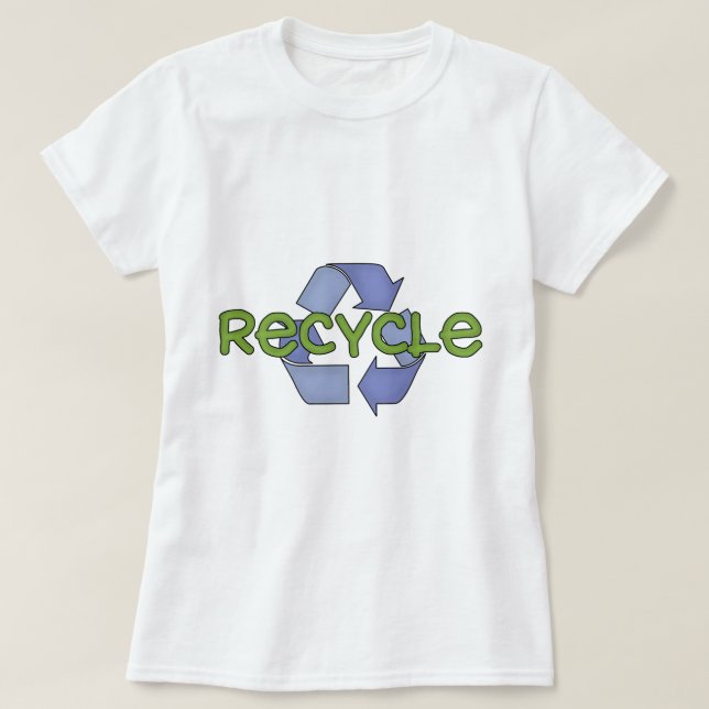 T-shirt e presentes do reciclar (Frente do Design)