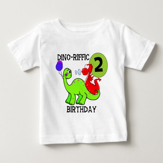 T-shirt e presentes do segundo aniversário do (Frente)