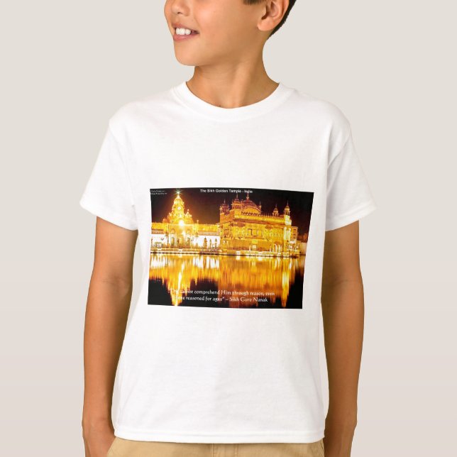 T-shirt e Presentes do Templo Dourado Sikh na Índi (Frente)