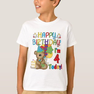 T-shirt e presentes do urso de ursinho do feliz