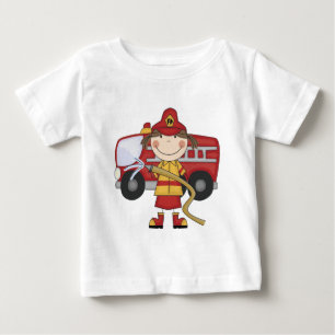 T-shirt e presentes fêmeas do sapador-bombeiro