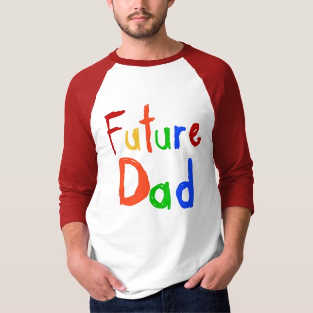 T-shirt e presentes futuros do pai do texto do (Frente)