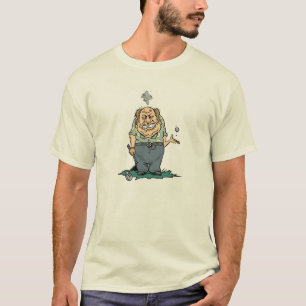 T-shirt e presentes irritados do jogador de golfe