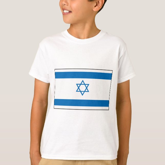 T-shirt e presentes israelitas da bandeira (Frente)