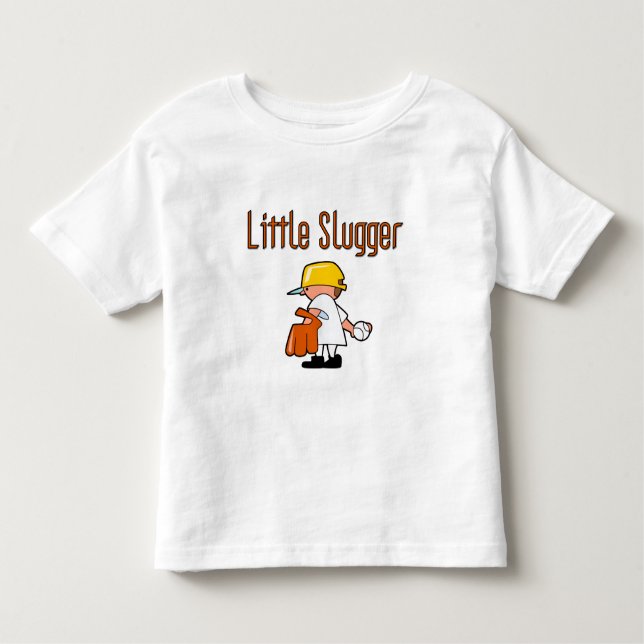 T-shirt e presentes pequenos do slugger do basebol (Frente)