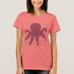 T-shirt e presentes roxos do polvo