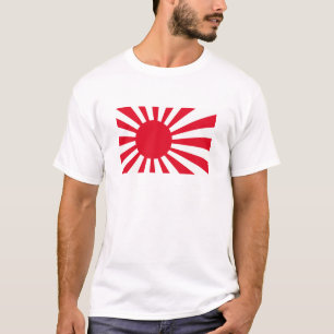 T-shirt e roupa japoneses da bandeira do marinho