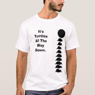 T-shirt É tartarugas toda a maneira para baixo