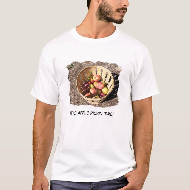 T-shirt É tempo de Apple Pickin! (Frente)