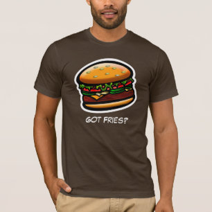 T-shirt É tempo de hambúrguer (camisa-T)