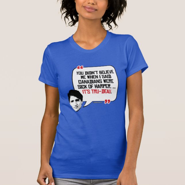 T-shirt É Tru-deau (Frente)