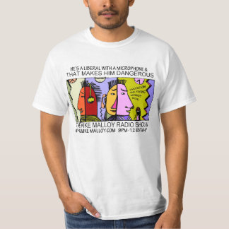 T-SHIRT É UM LIBERAL COM UM MICROFONE