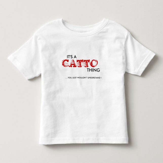 T-shirt É uma Coisa Catto... Toddler (Frente)