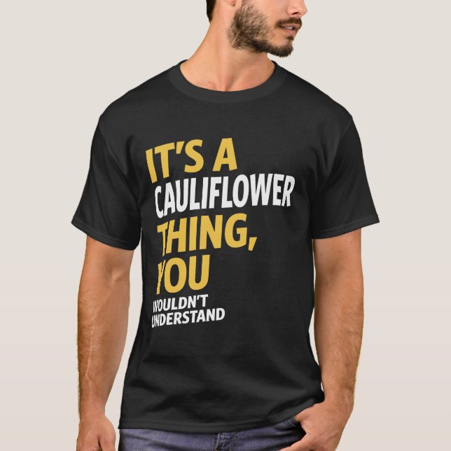 T-shirt É uma coisa da couve-flor (Frente)