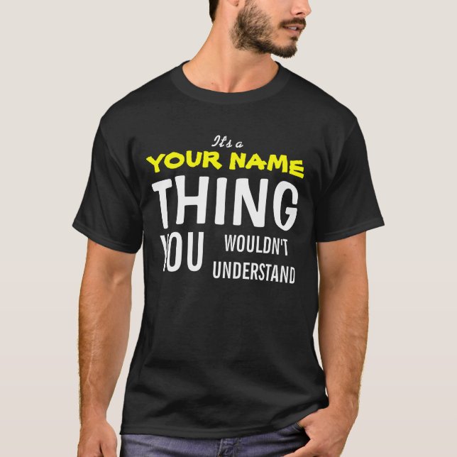 T-shirt É UMA COISA DO [inserir nome] (Frente)