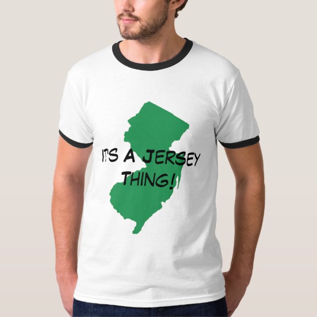 T-shirt É uma coisa do jérsei! (Frente)