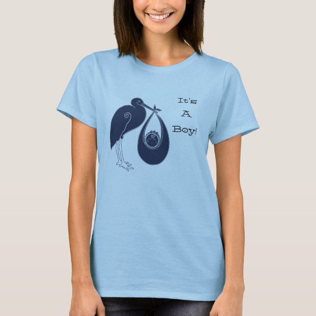 T-shirt É uma Garota Stork (Frente)