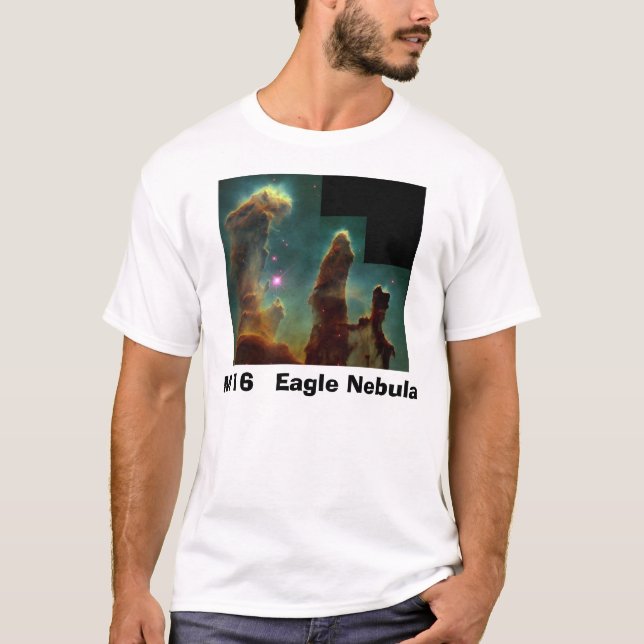 T-shirt eagle4Finished, nebulosa de M   16 Eagle (Frente)
